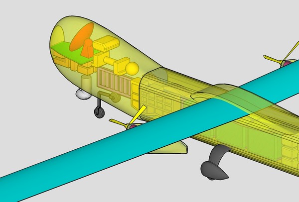 3d aurora uav long endurance model - Aurora Orion Long Endurance UAV Assembly Model Update by RodgerSaintJohn