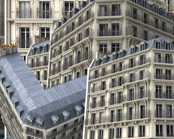 lightwave typical building - Typical Paris building by arturh