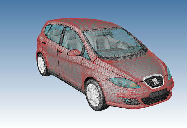 seat altea 3d model - Seat Altea by DreiDe