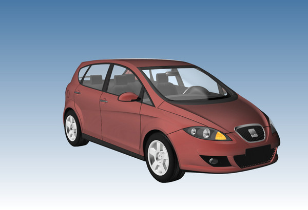 seat altea 3d model - Seat Altea by DreiDe
