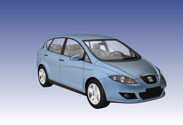 seat toledo 3d model - Seat Toledo by DreiDe