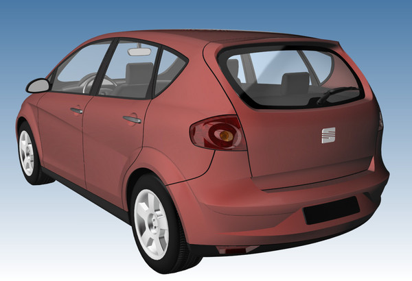 seat altea 3d model - Seat Altea by DreiDe