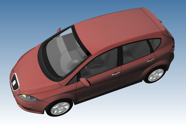 seat altea 3d model - Seat Altea by DreiDe