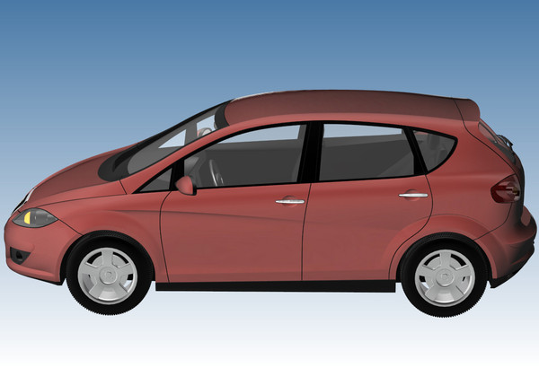 seat altea 3d model - Seat Altea by DreiDe