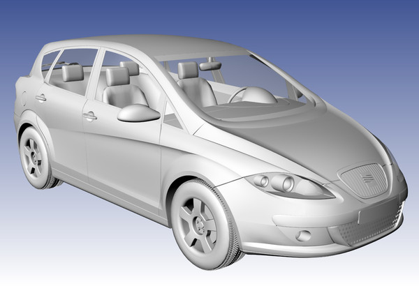 seat toledo 3d model - Seat Toledo by DreiDe