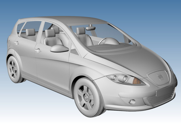 seat altea 3d model - Seat Altea by DreiDe