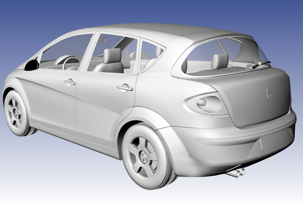 seat toledo 3d model - Seat Toledo by DreiDe