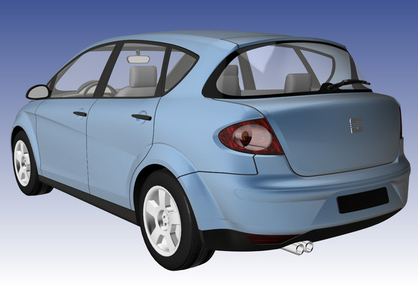 seat toledo 3d model - Seat Toledo by DreiDe