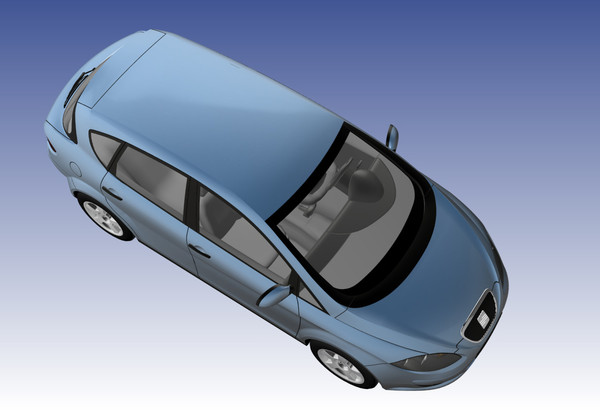 seat toledo 3d model - Seat Toledo by DreiDe