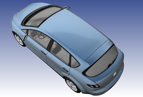 seat toledo 3d model - Seat Toledo by DreiDe