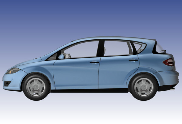 seat toledo 3d model - Seat Toledo by DreiDe