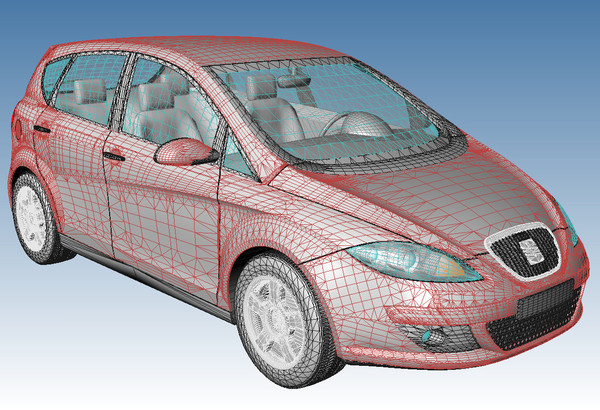 seat altea 3d model - Seat Altea by DreiDe