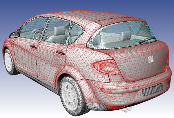 seat toledo 3d model - Seat Toledo by DreiDe