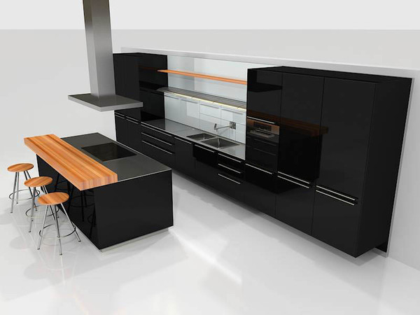 3d kitchen bulthaup b3 - Contemporary Kitchen Bulthaup b3 by 3DmakeWork