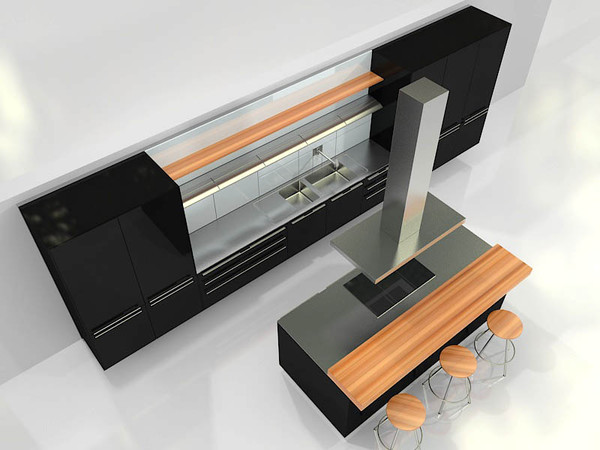 3d kitchen bulthaup b3 - Contemporary Kitchen Bulthaup b3 by 3DmakeWork