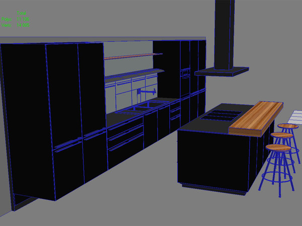 3d kitchen bulthaup b3 - Contemporary Kitchen Bulthaup b3 by 3DmakeWork