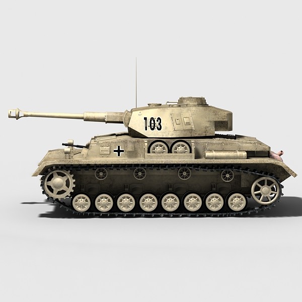 ww2 german tank panzer iv 3d model - Panzer IV by Sandu_Bublic