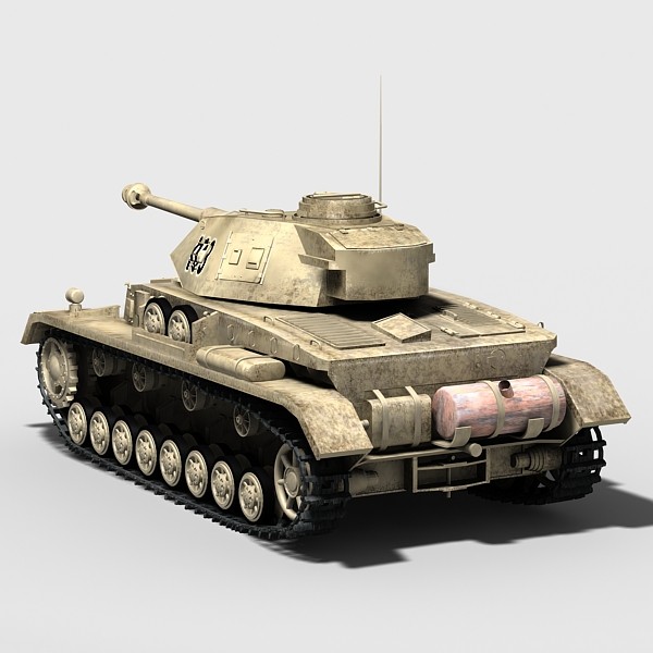 ww2 german tank panzer iv 3d model - Panzer IV by Sandu_Bublic