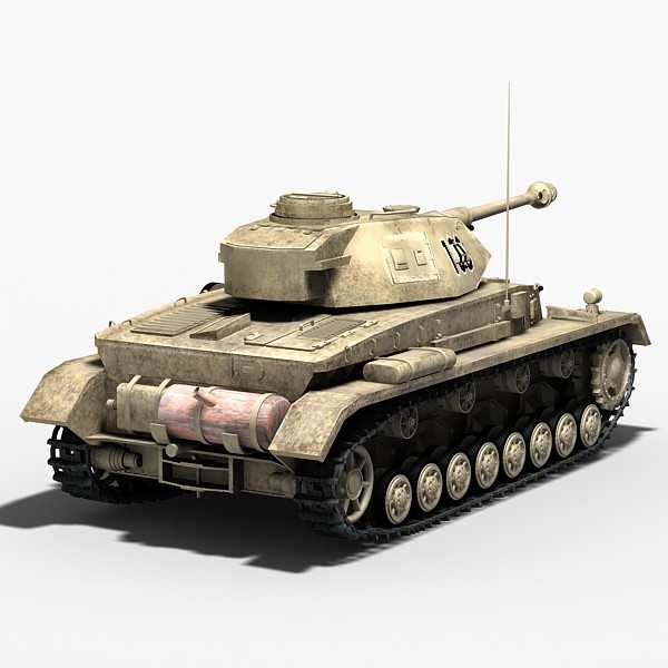 ww2 german tank panzer iv 3d model - Panzer IV by Sandu_Bublic