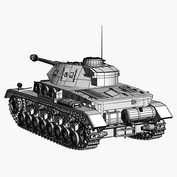 ww2 german tank panzer iv 3d model - Panzer IV by Sandu_Bublic