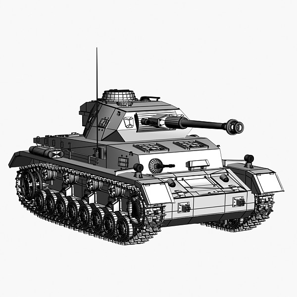 ww2 german tank panzer iv 3d model - Panzer IV by Sandu_Bublic