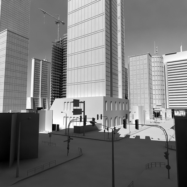 c4d city buildings - Detroit city (updated) by Imagework
