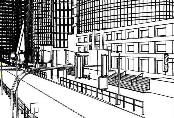 c4d city buildings - Detroit city (updated) by Imagework