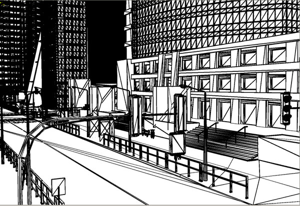 c4d city buildings - Detroit city (updated) by Imagework