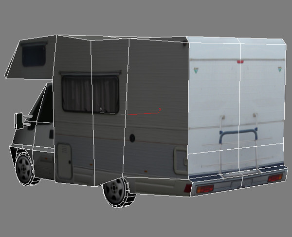 3d fiat ducato recreational vehicle - Fiat Ducato Recreational Vehicle (lowpoly) by mk2design