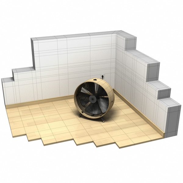 3d model swizz style fan - Swizz Style Fan by HoloDyne Systems