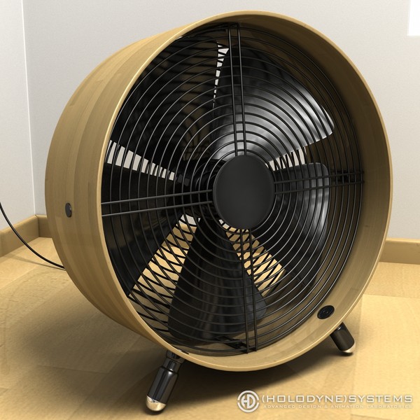 3d model swizz style fan - Swizz Style Fan by HoloDyne Systems