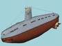 3d german coastal submarine