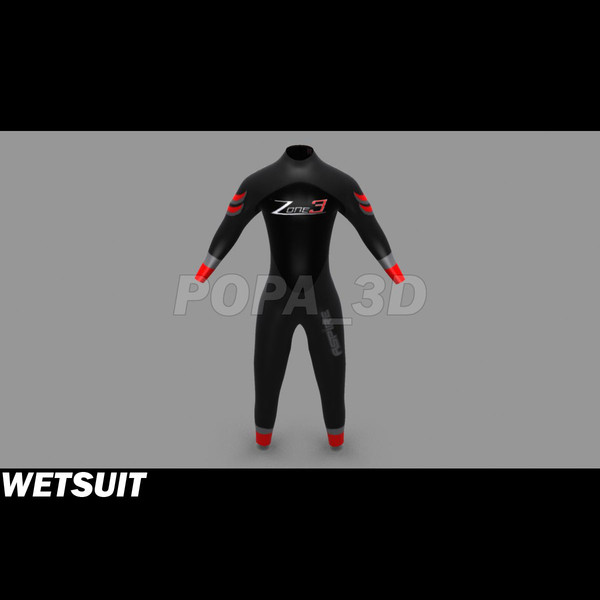 3d wetsuit zone3 - Surfer Uniform -Wetsuit- by POPA_3D