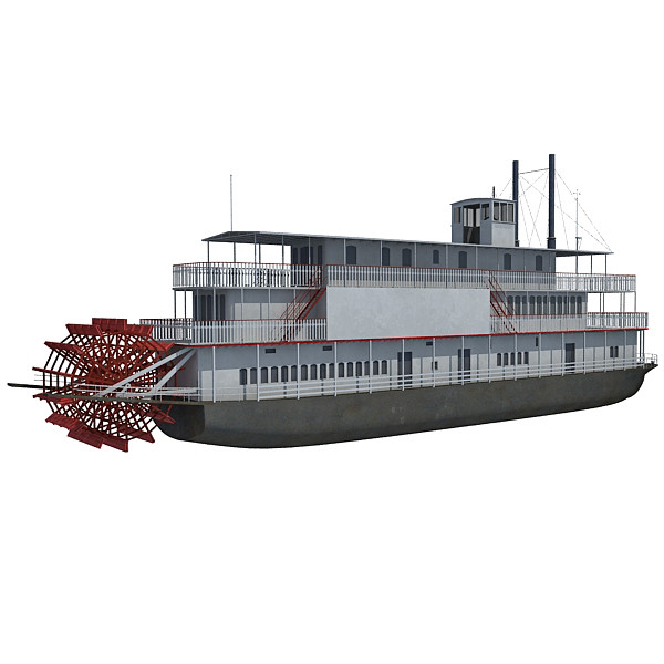 3d steam boat - Steam Boat by Gandoza
