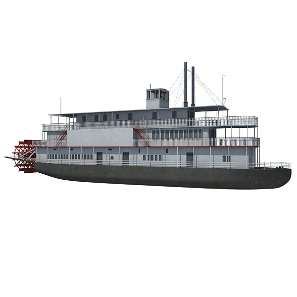 3d steam boat - Steam Boat by Gandoza
