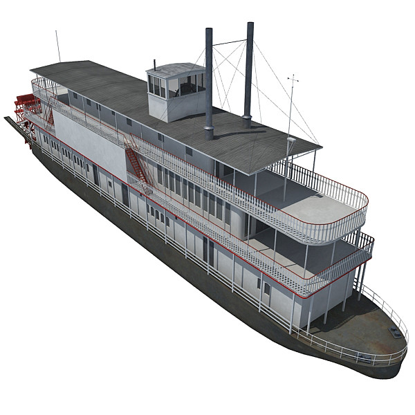 3d steam boat - Steam Boat by Gandoza