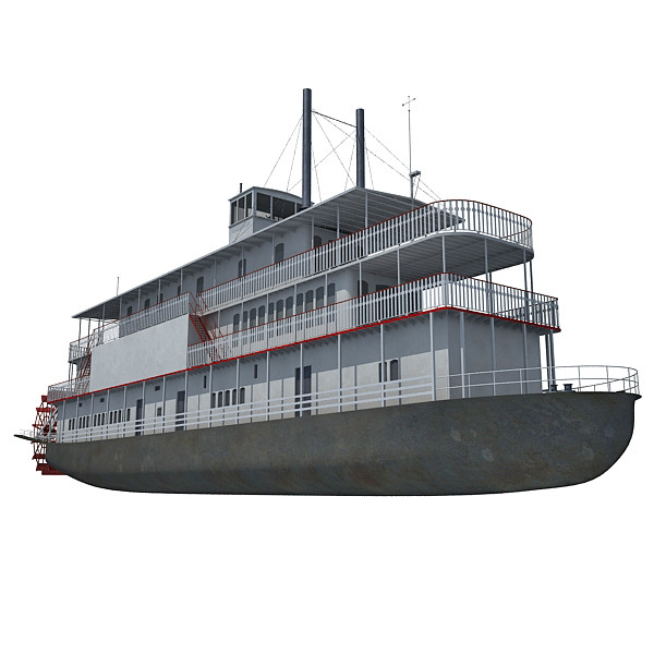 3d steam boat - Steam Boat by Gandoza