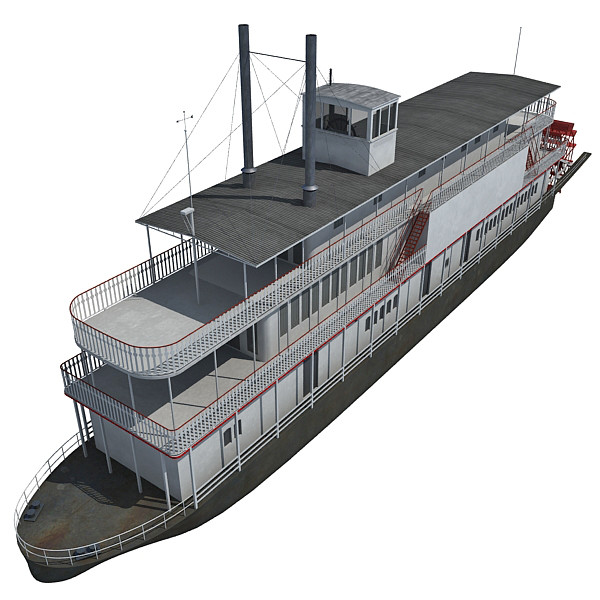 3d steam boat - Steam Boat by Gandoza