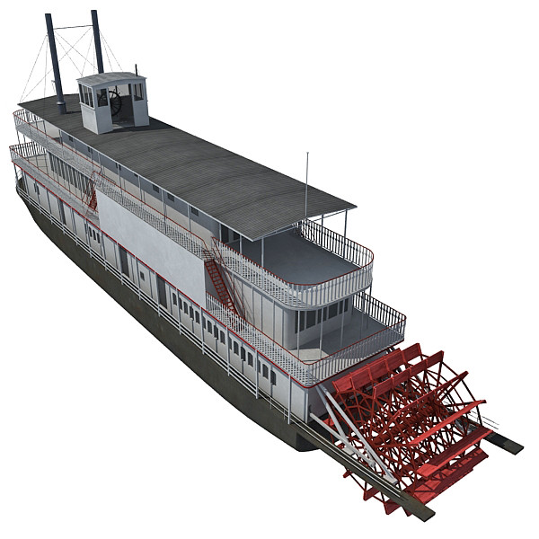 3d steam boat - Steam Boat by Gandoza