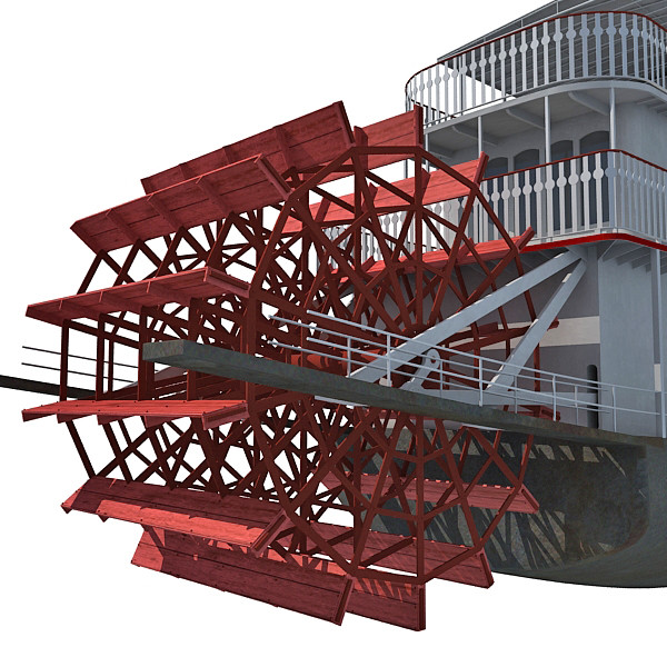 3d steam boat - Steam Boat by Gandoza