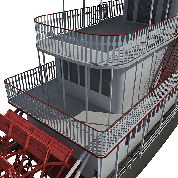 3d steam boat - Steam Boat by Gandoza