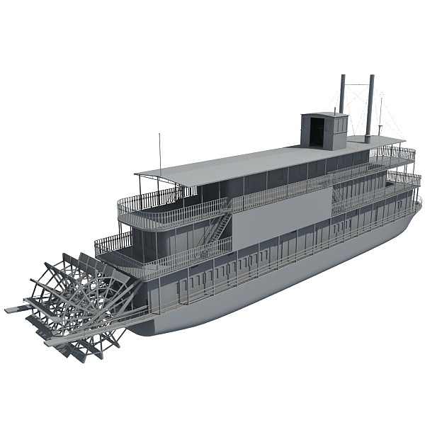3d steam boat - Steam Boat by Gandoza