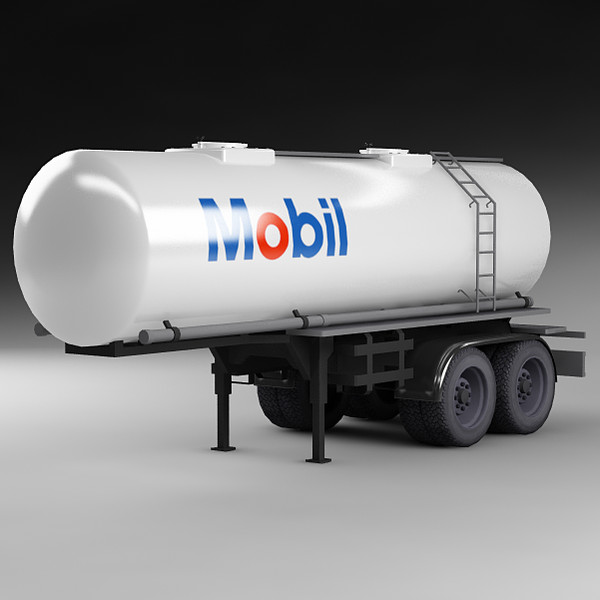 3d model of cistern trailer - Cistern_Truck_ Trailer_02 by stei