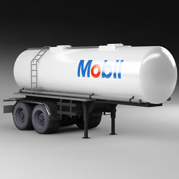 3d model of cistern trailer - Cistern_Truck_ Trailer_02 by stei