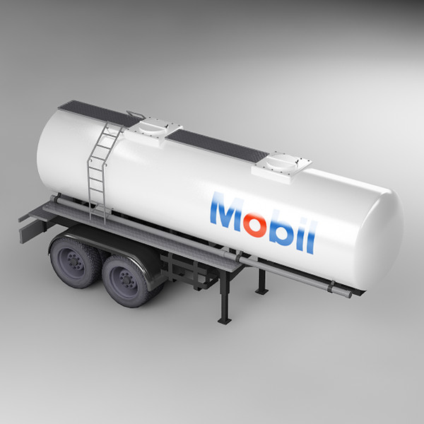 3d model of cistern trailer - Cistern_Truck_ Trailer_02 by stei