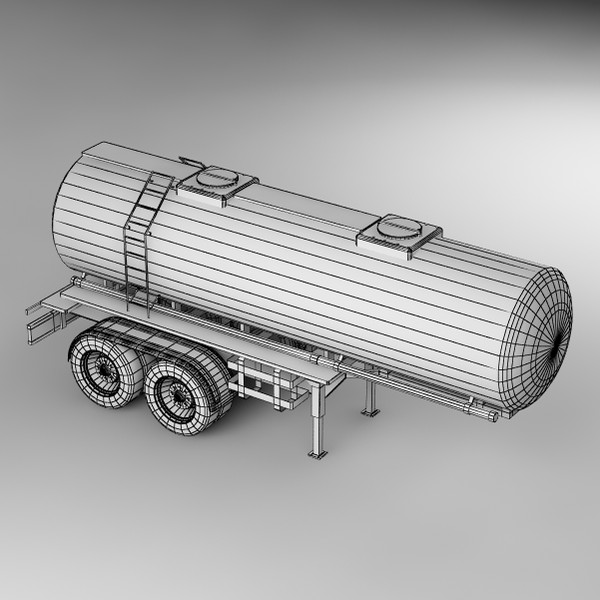 3d model of cistern trailer - Cistern_Truck_ Trailer_02 by stei