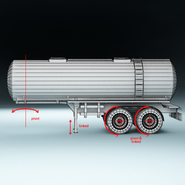 3d model of cistern trailer - Cistern_Truck_ Trailer_02 by stei