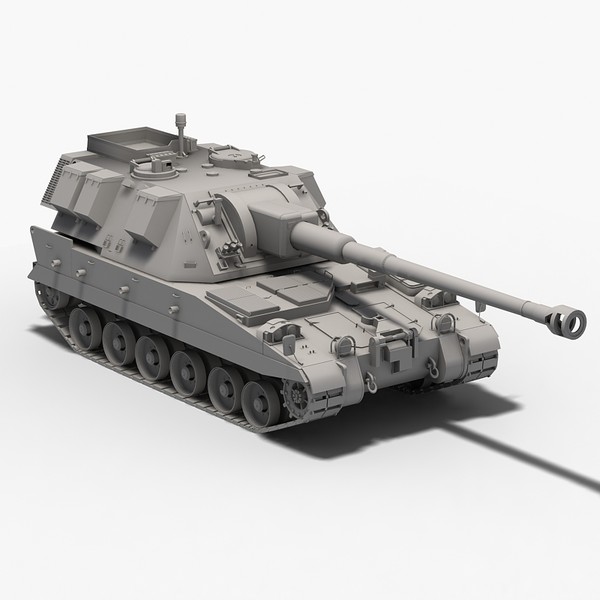 maya british 90 artillery braveheart - AS 90 Braveheart by Sandu_Bublic