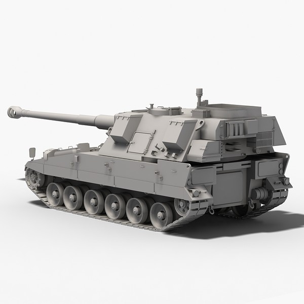 maya british 90 artillery braveheart - AS 90 Braveheart by Sandu_Bublic