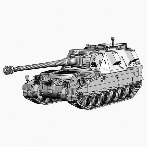 maya british 90 artillery braveheart - AS 90 Braveheart by Sandu_Bublic